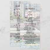 IL - Kajakfahren am Chicago River Wedding Program Programm (Vorne/Hinten)