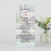 IL - Kajakfahren am Chicago River Wedding Program Programm (Stehend Vorderseite)