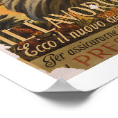 "Il Lavoro"-Arbeit, der neue Zoll (weiß) Poster (Ecke)