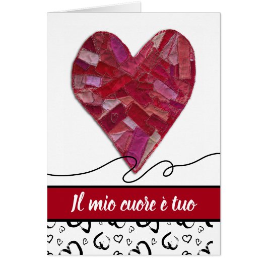 Il mio Cuore e tuo My Heart ist dein Italienisch (Vorne)