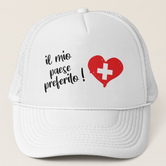Il mio paese preferito truckerkappe (Vorderseite)