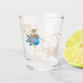 Il pesce che amava l'uccellino schnapsglas