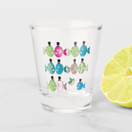 Il pesce che amava l'uccellino schnapsglas