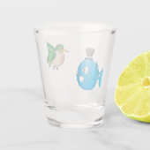 Il pesce che amava l'uccellino schnapsglas (Rückseite)