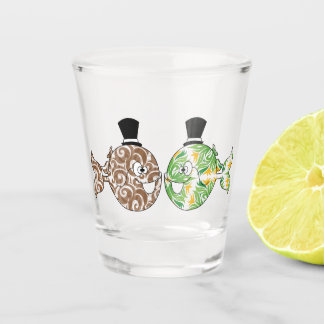 Il pesce che amava l'uccellino schnapsglas