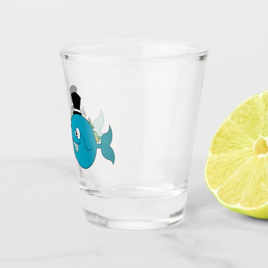 Il pesce che amava l'uccellino schnapsglas (Rechts)