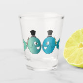 Il pesce che amava l'uccellino schnapsglas (Vorderseite)