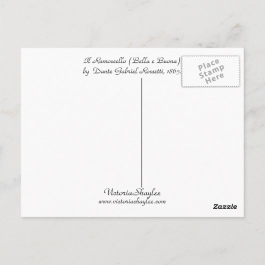 Il Ramoscello (Bella e Buona) Postkarte (Rückseite)