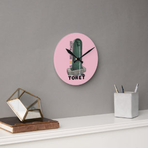 Il Re Delle Piazze - TORET TORINO Vintage Brunnen Runde Wanduhr