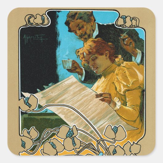 Il Resto Del Carlino Quadratischer Aufkleber (Vorderseite)