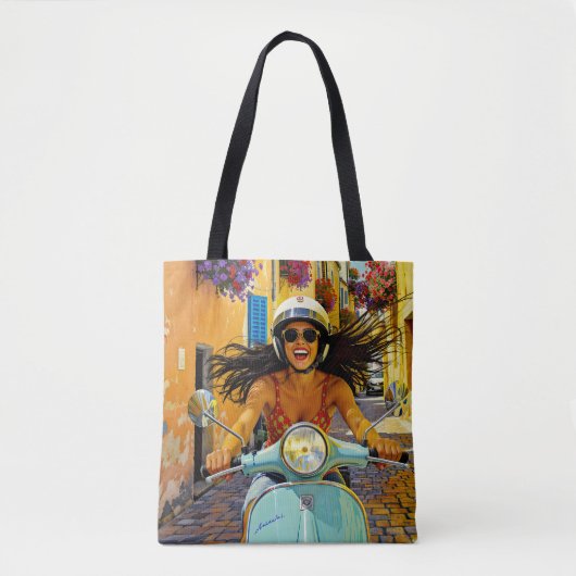 „Il riso del vento“ (Das Lachen des Windes) Tasche (Vorderseite)