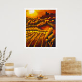 Il tramonto da Casa Memo Poster (Küche)