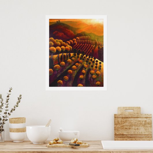 Il tramonto dalla cucina poster (Küche)