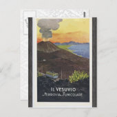 Il Vesuvio Ferrovia Funicolare, Vintag Postkarte (Vorne/Hinten)