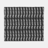 ILBF-Schwarz-Streifen Fleecedecke (Vorderseite (Horizontal))