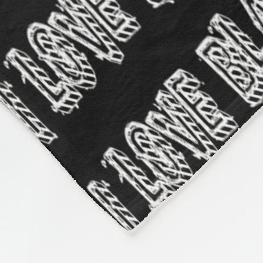 ILBF-Schwarz-Streifen Fleecedecke (Ecke)