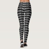 ILBF-schwarzer Streifen Leggings (Rückseite)