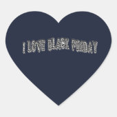 ILBF-Streifen Herz-Aufkleber (Vorderseite)