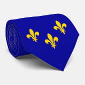 Ile de france flag Neck Tie Krawatte (Gerollt)