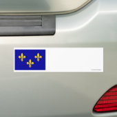 Île-De-Frankreich Flagge Autoaufkleber (Auf Auto)