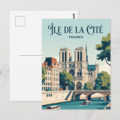 Île de la Cité Frankreich Postkarte (Vorne/Hinten)