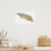 Ile-de-la-Cite Paris Frankreich Poster (Küche)