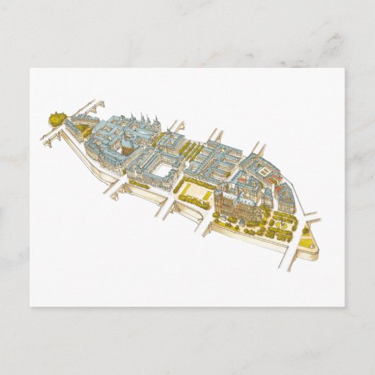 Ile-de-la-Cite Paris Frankreich Postkarte (Vorderseite)