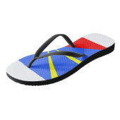 Ile de la Réunion Drapeau 974 Badesandalen (Schrägansicht)