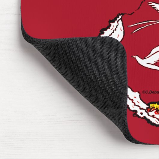 Île de La Réunion Mousepad (Ecke)