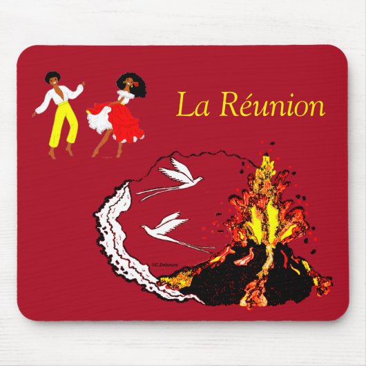 Île de La Réunion Mousepad (Vorne)