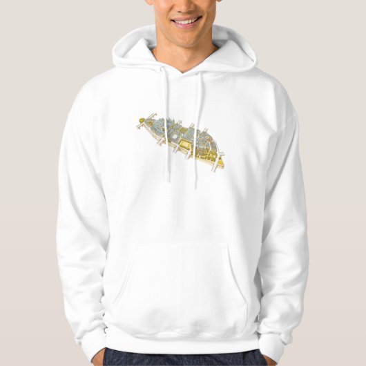 Ile-De-La-Zitieren Sie. Paris Frankreich Hoodie (Vorderseite)