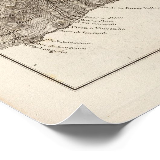 Ile de Mascareigne Poster (Ecke)