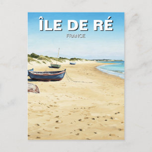 Île de Ré France Travel Postkarte