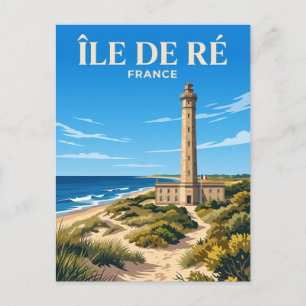 Île de Ré Leuchtturm Frankreich Postkarte