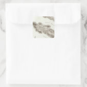 Ile de Re Quadratischer Aufkleber (Tasche)