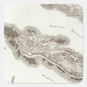 Ile de Re Quadratischer Aufkleber