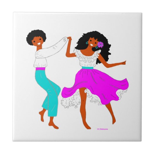 Île de Réunion, Frankreich Fliese (Vorderseite)