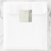 Ile d'Oleron Quadratischer Aufkleber (Tasche)