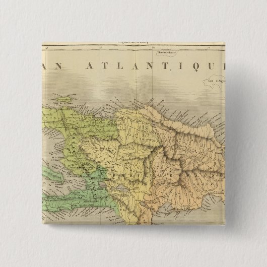 Ile St. Domingue oder Haiti Button (Vorderseite)