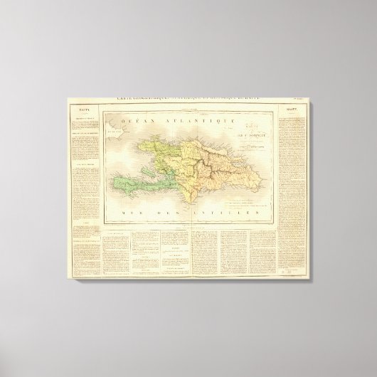 Ile St. Domingue oder Haiti Leinwanddruck (Vorderseite)