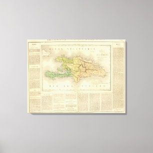 Ile St. Domingue oder Haiti Leinwanddruck