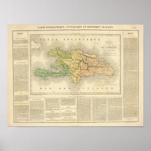 Ile St. Domingue oder Haiti Poster (Vorne)