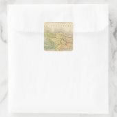 Ile St. Domingue oder Haiti Quadratischer Aufkleber (Tasche)