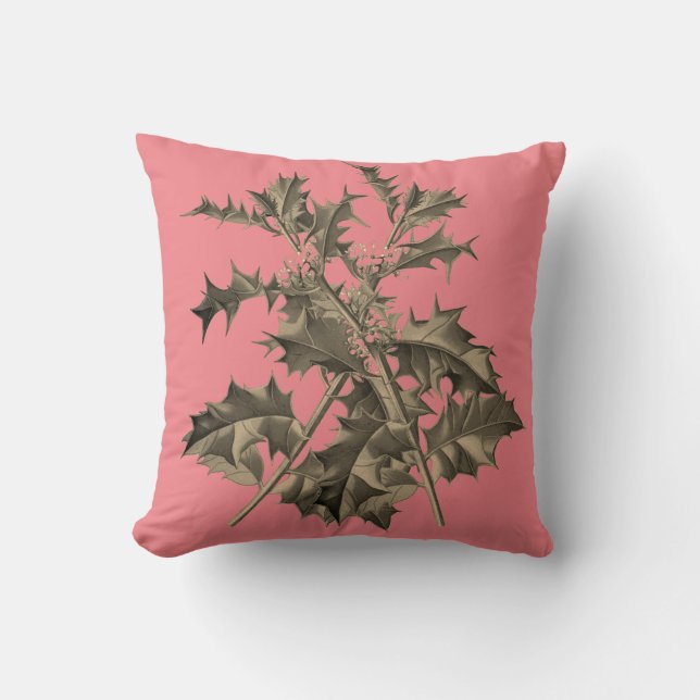 Ilex – Holly – Stechpalme – Christdorn Kissen (Vorderseite)