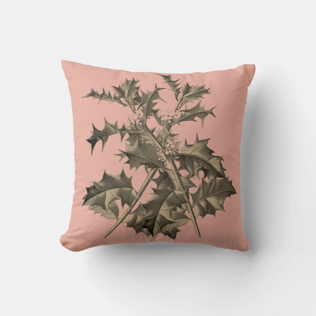 Ilex – Holly – Stechpalme – Christdorn Kissen (Vorderseite)