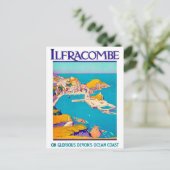 Ilfracombe, Devon Coast, areale Sicht, Vintage Rei Postkarte (Stehend Vorderseite)