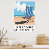 Ilfracombe North Devon Reiseplakat Poster (Küche)