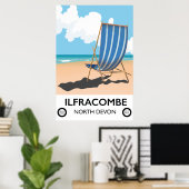 Ilfracombe North Devon Reiseplakat Poster (Heimbüro)