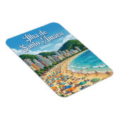 Ilha de Santo Amaro Brasilien Magnet (Rechte Seite)