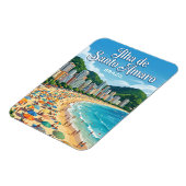 Ilha de Santo Amaro Brasilien Magnet (Linke Seite)